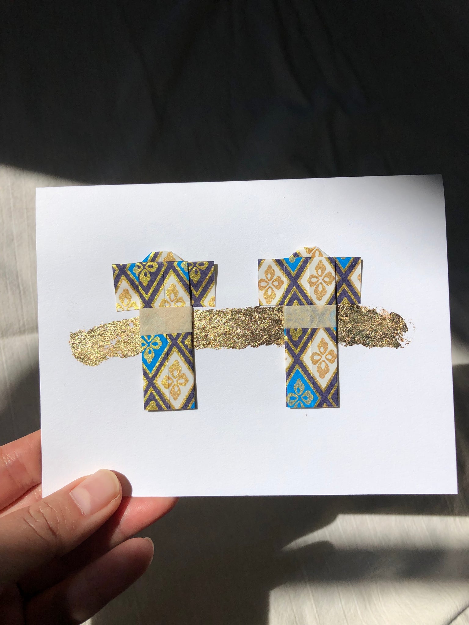 Anniversary Card | Blue Batik Kimonos