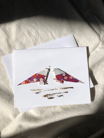 Anniversary Card | Purple Parrot Couple