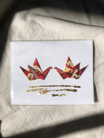 Anniversary Card | Red Cranes